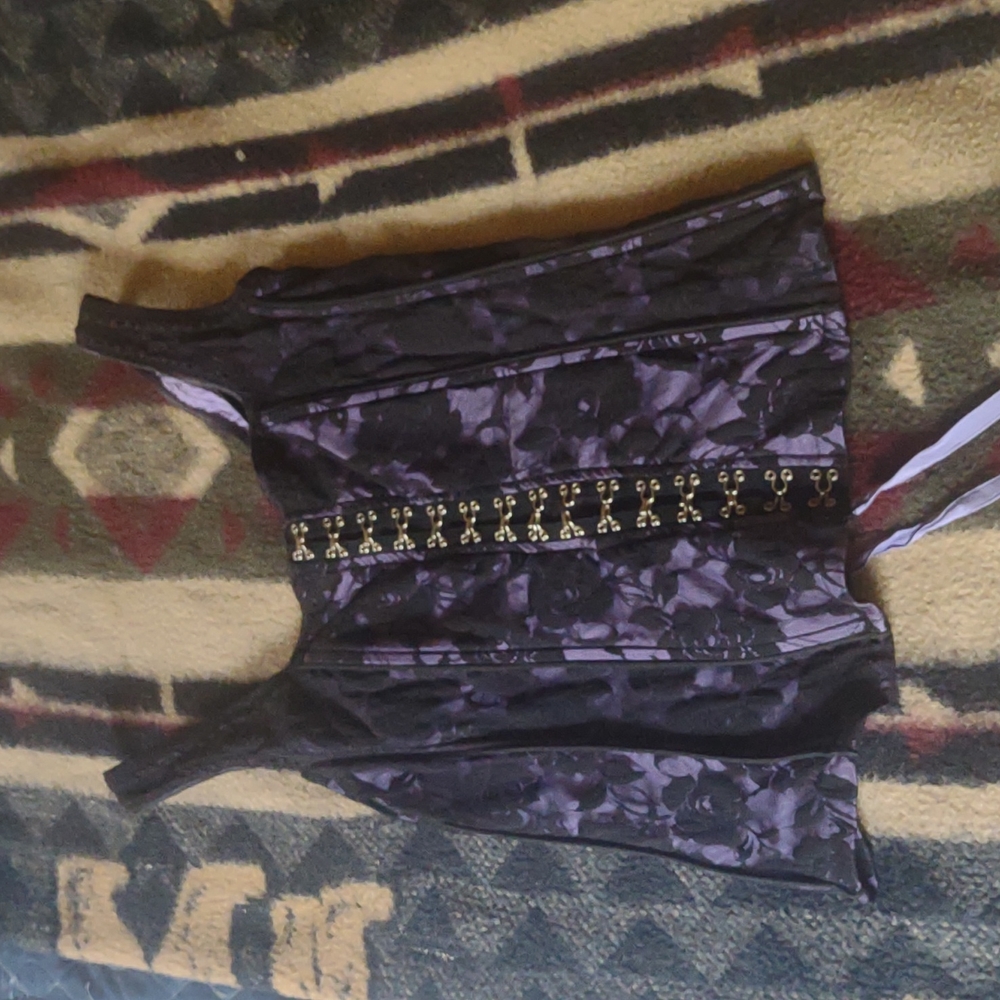 Purple/Black Lace Corset